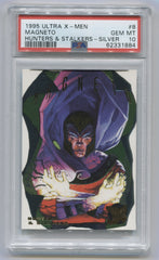 1995 X-Men Ultra Hunters and Stalkers Silver #8 Magneto PSA 10 | Eastridge Sports Cards