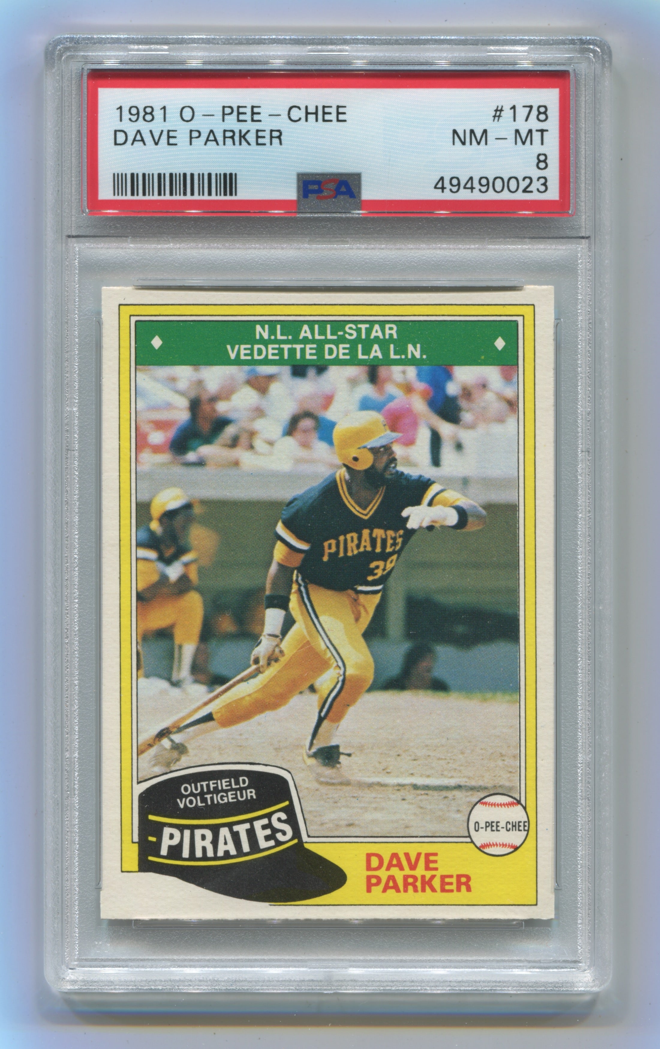 1981 O-Pee-Chee #178 Dave Parker PSA 8 | Eastridge Sports Cards