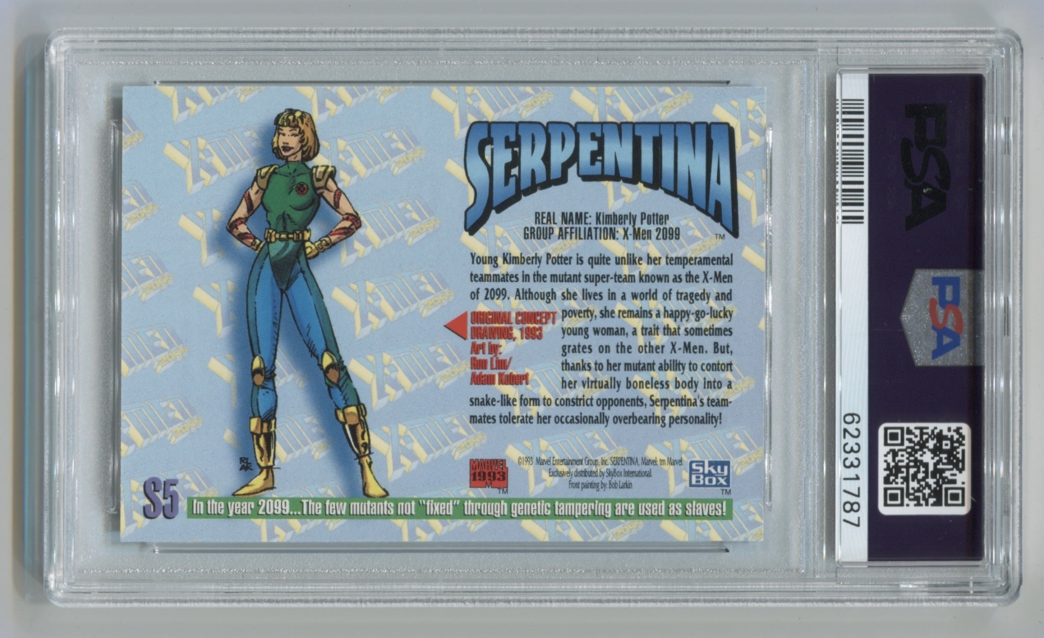 1993 Marvel Masterpieces Spectra Etch #S5 Serpentina PSA 10 | Eastridge Sports Cards