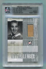 2007-08 ITG Ultimate Memorabilia 8th Edition Vintage Lumber Silver Jacques Plante #05/09 | Eastridge Sports Cards