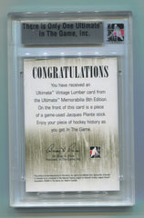 2007-08 ITG Ultimate Memorabilia 8th Edition Vintage Lumber Silver Jacques Plante #05/09 | Eastridge Sports Cards