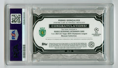 2021-22 Topps Museum Collection UEFA Champions League Rookie Reverence Autographs Gold #RRAPG Pedro Goncalves #22/50 PSA 9 | Eastridge Sports Cards