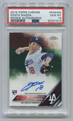 2016 Topps Chrome Rookie Autographs #RAKMA Kenta Maeda PSA 10 (Rookie) | Eastridge Sports Cards
