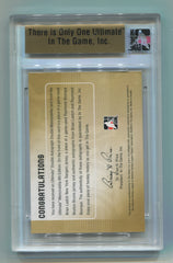 2007-08 ITG Ultimate Memorabilia 8th Edition Double Memorabilia Autos Gold Brian Leetch/Ray Bourque #01/01 | Eastridge Sports Cards