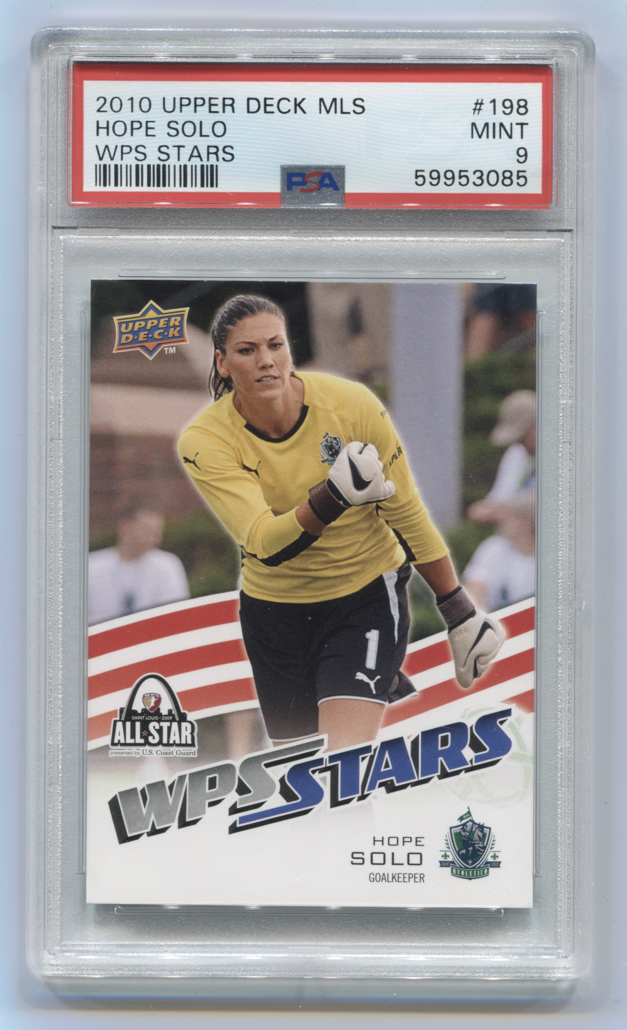 2010 Upper Deck MLS #198 Hope Solo PSA 9 (Rookie) | Eastridge Sports Cards