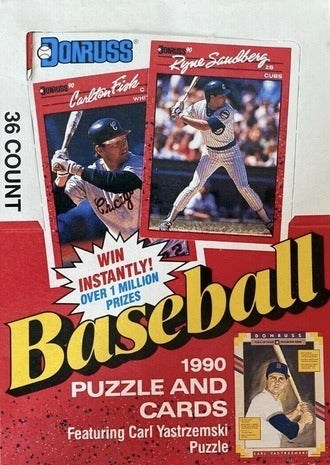 1990 Donruss Baseball Hobby Box (10 card packs)
