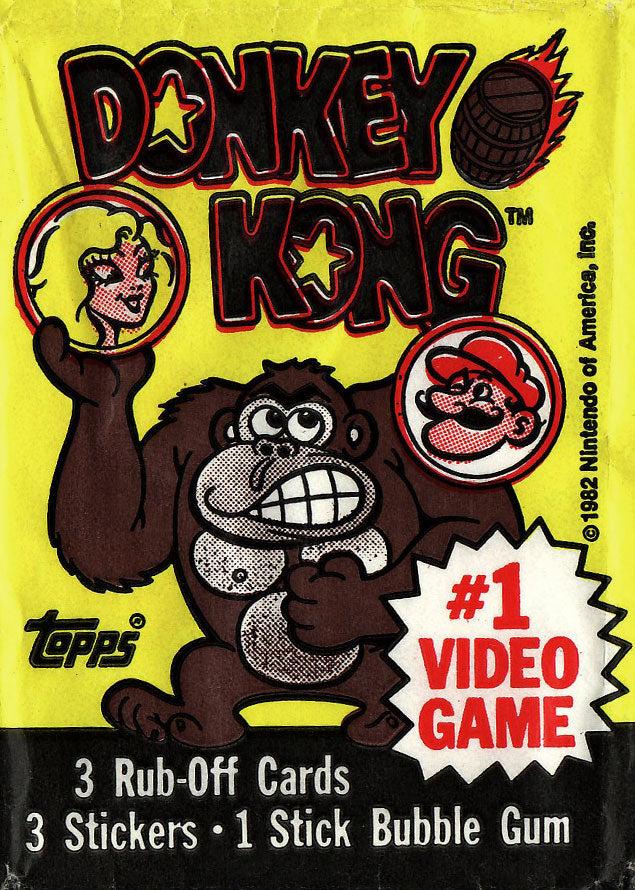 1982 Topps Donkey Kong Trading Card Pack
