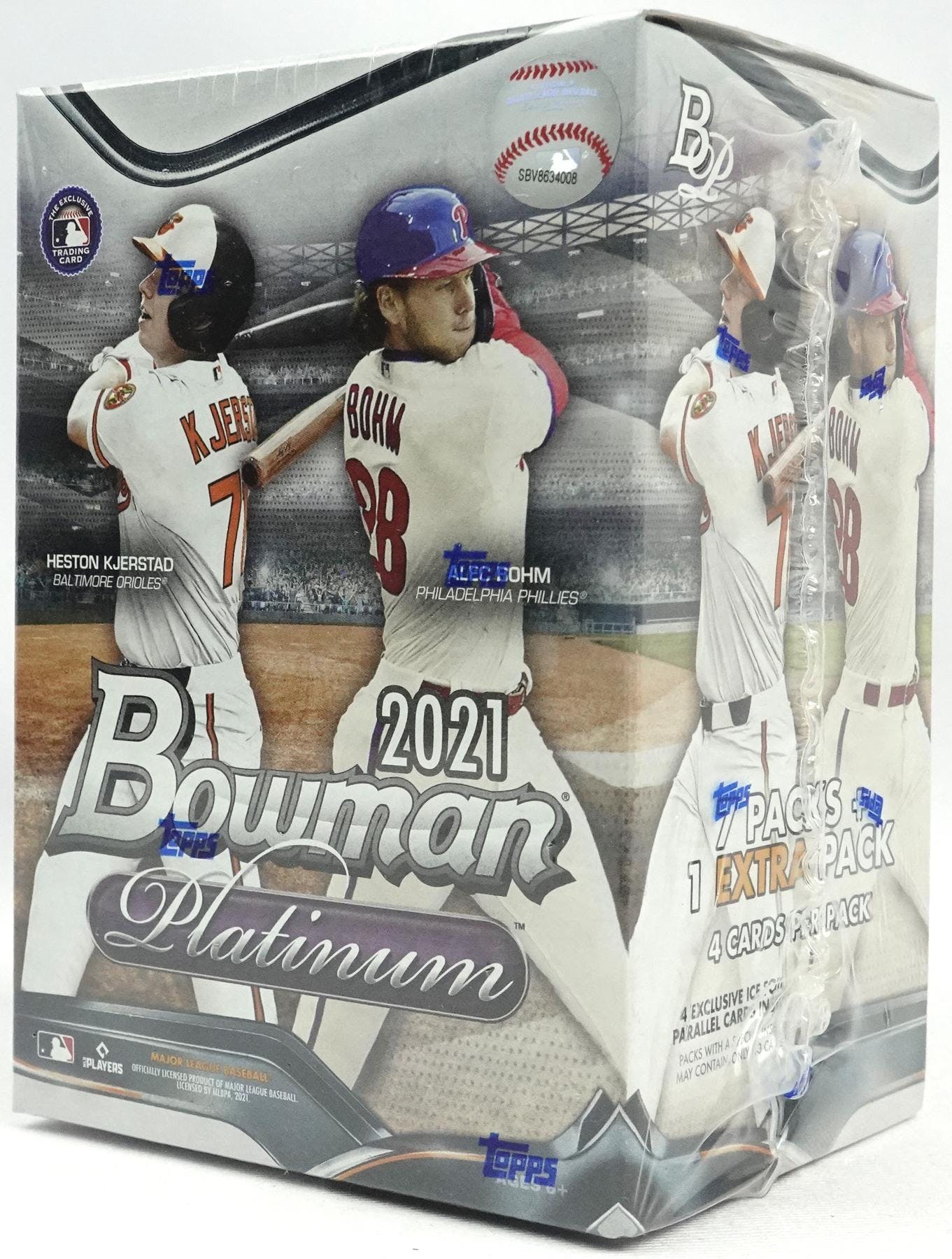 2021 Bowman Platinum Baseball 8-Pack Blaster Box