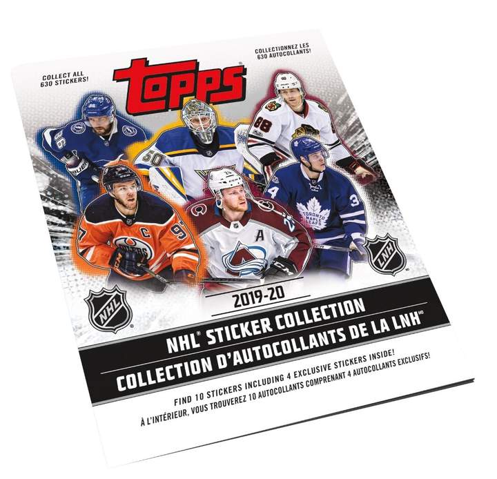 2019-20 Topps NHL Hockey Sticker Book