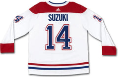Nick Suzuki Autographed White Adidas Montreal Canadiens Jersey  (Upper Deck Authenticated) | Eastridge Sports Cards