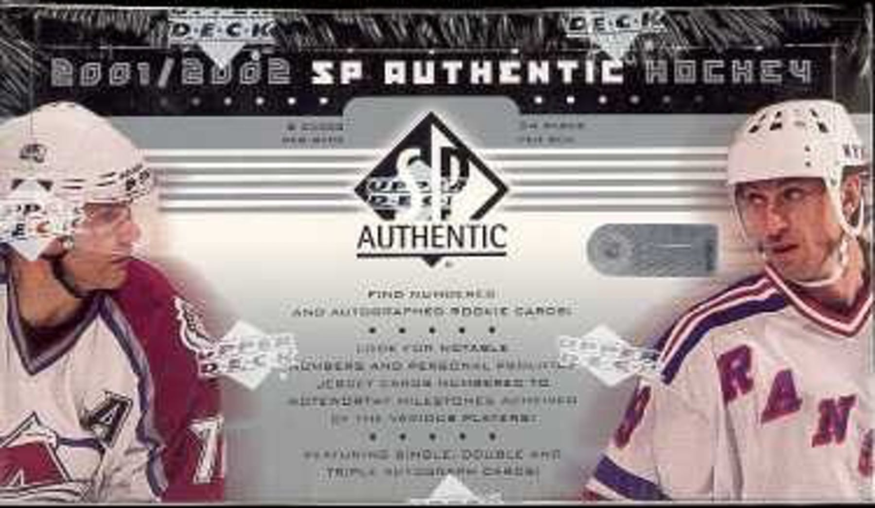 2001-02 Upper Deck SP Authentic Hockey Hobby Box | Eastridge Sports Cards
