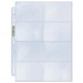 Ultra Pro 8-Pocket Platinum Page with 3-1/2" X 2-3/4" Pockets 10pk