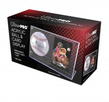 Ultra Pro Acrylic Baseball & Card Holder