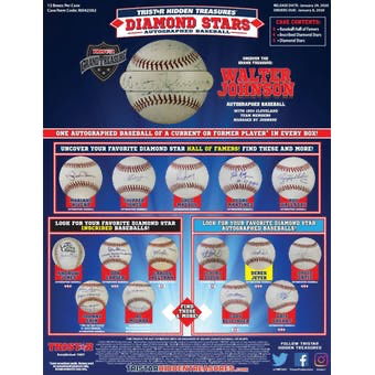 2020 TriStar Hidden Treasures Diamond Stars Autographed Baseball Hobby Box