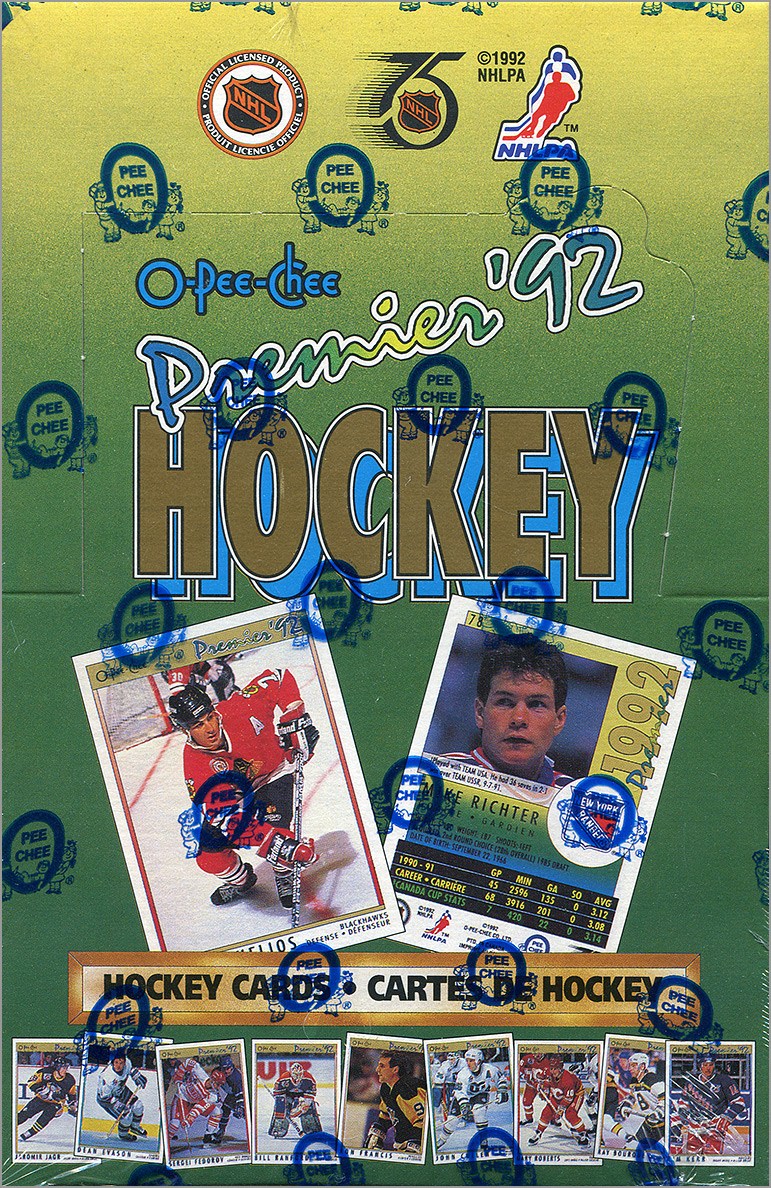 1991-92 O-Pee-Chee Premier Hockey Box