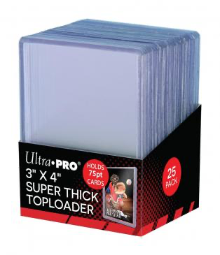 Ultra Pro 3" X 4" Thick 75pt Toploaders 25ct | Eastridge Sports Cards