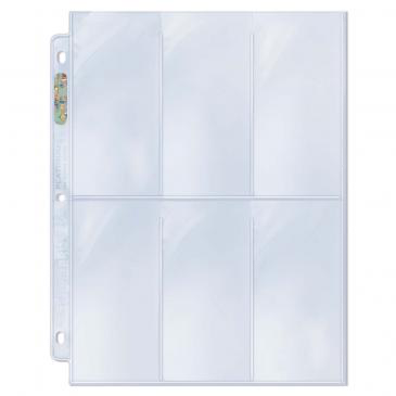 Ultra Pro 6-Pocket Platinum Page with 2-1/2" X 5-1/4" Pockets 10pk | Eastridge Sports Cards