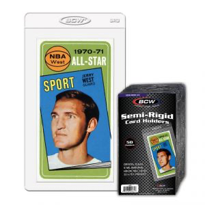 BCW Semi-Rigid Card Holder #3 (1/2" Lip) 50ct | Eastridge Sports Cards