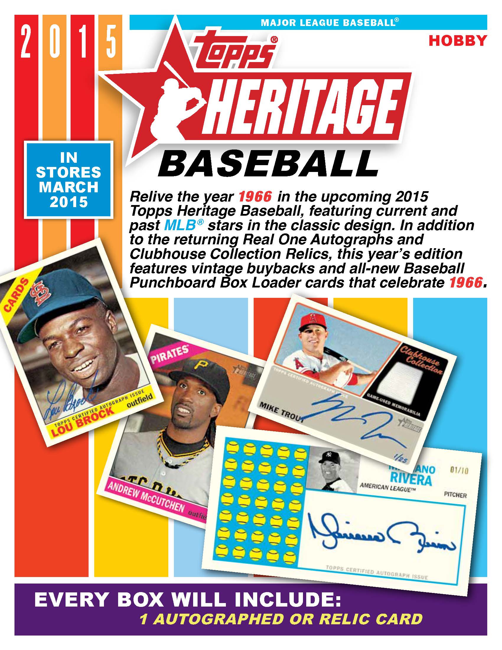 2015 Topps Heritage Baseball Hobby Pack | Eastridge Sports Cards