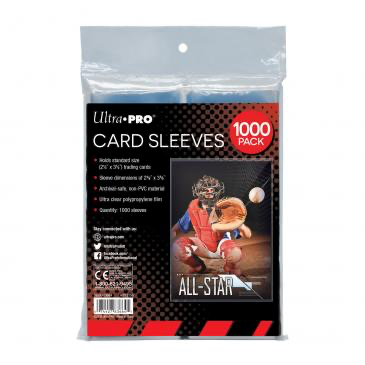 ULTRA PRO Clear Card Sleeves for Standard Size Trading Cards - 2.5" x 3.5" (1000 count retail pack) | Eastridge Sports Cards