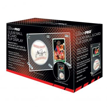 Ultra Pro Clear Ball & Card Flip Display