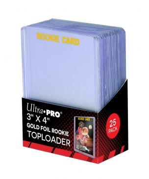 Ultra Pro 3" X 4" Rookie Gold Toploaders 25ct | Eastridge Sports Cards
