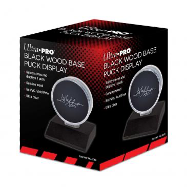 Ultra Pro Black Wood Base Puck Display | Eastridge Sports Cards
