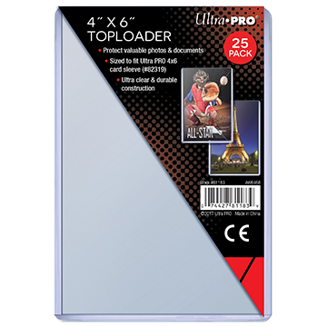 Ultra Pro 4" X 6" Toploader 25ct | Eastridge Sports Cards