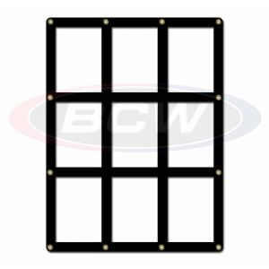 BCW 9 Card Black Border Screwdown Holder