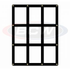 BCW 9 Card Black Border Screwdown Holder