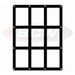 BCW 9 Card Black Border Screwdown Holder