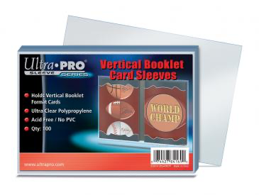 Ultra Pro Vertical Booklet Card Sleeves 100ct