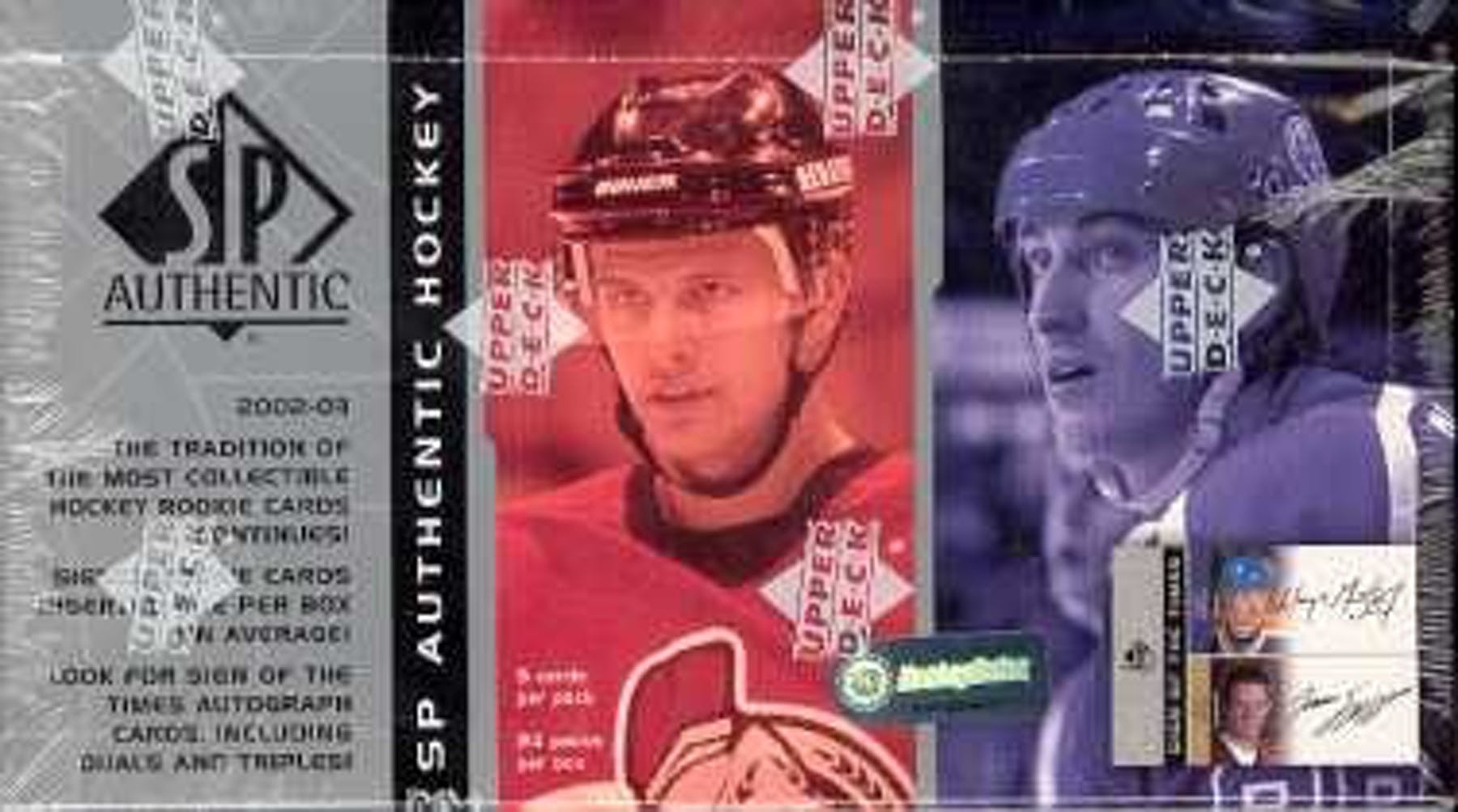2002-03 Upper Deck SP Authentic Hockey Hobby Box | Eastridge Sports Cards