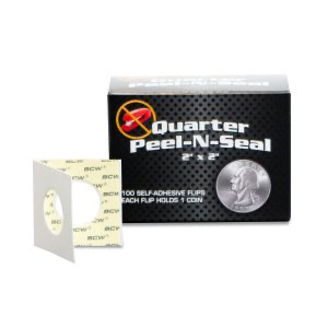 BCW Peel-N-Seal Flips 2x2 - Adhesive - Quarter | Eastridge Sports Cards