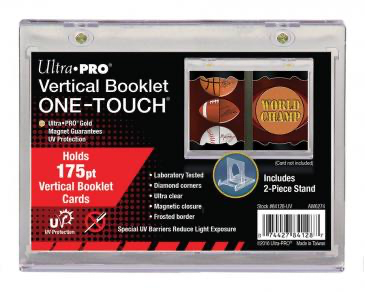 Ultra Pro Vertical Booklet Card Holder - UV ONE-TOUCH | Eastridge Sports Cards