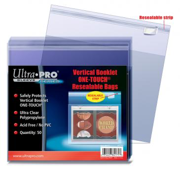 Ultra Pro Vertical Booklet One-Touch Resealable Bags - 50 ct | Eastridge Sports Cards