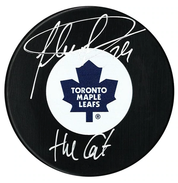 Felix Potvin Autographed Toronto Maple Leafs "The Cat" Puck | Eastridge Sports Cards