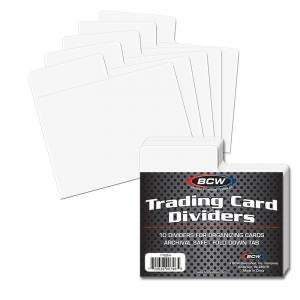 BCW Trading Card Dividers - Horizontal | Eastridge Sports Cards