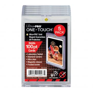 Ultra Pro 100pt UV One-Touch Magnetic Holder 5 pack