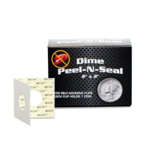 BCW Peel-N-Seal Flips 2x2 - Adhesive - Dime