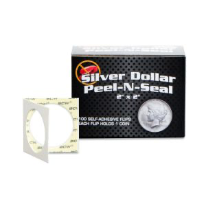 BCW Peel-N-Seal Flips 2x2 - Adhesive - Dollar