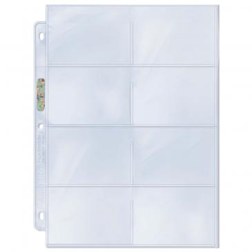Ultra Pro 8-Pocket Platinum Page with 3-1/2" X 2-3/4" Pockets 100ct | Eastridge Sports Cards