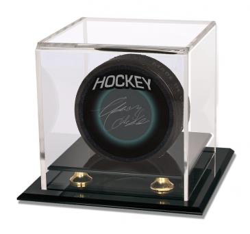 Ultra Pro Baseball & Puck Gold Riser Display