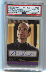 2007 Complete Star Trek Movies Autographs #A28 Robert Picardo PSA 8 | Eastridge Sports Cards