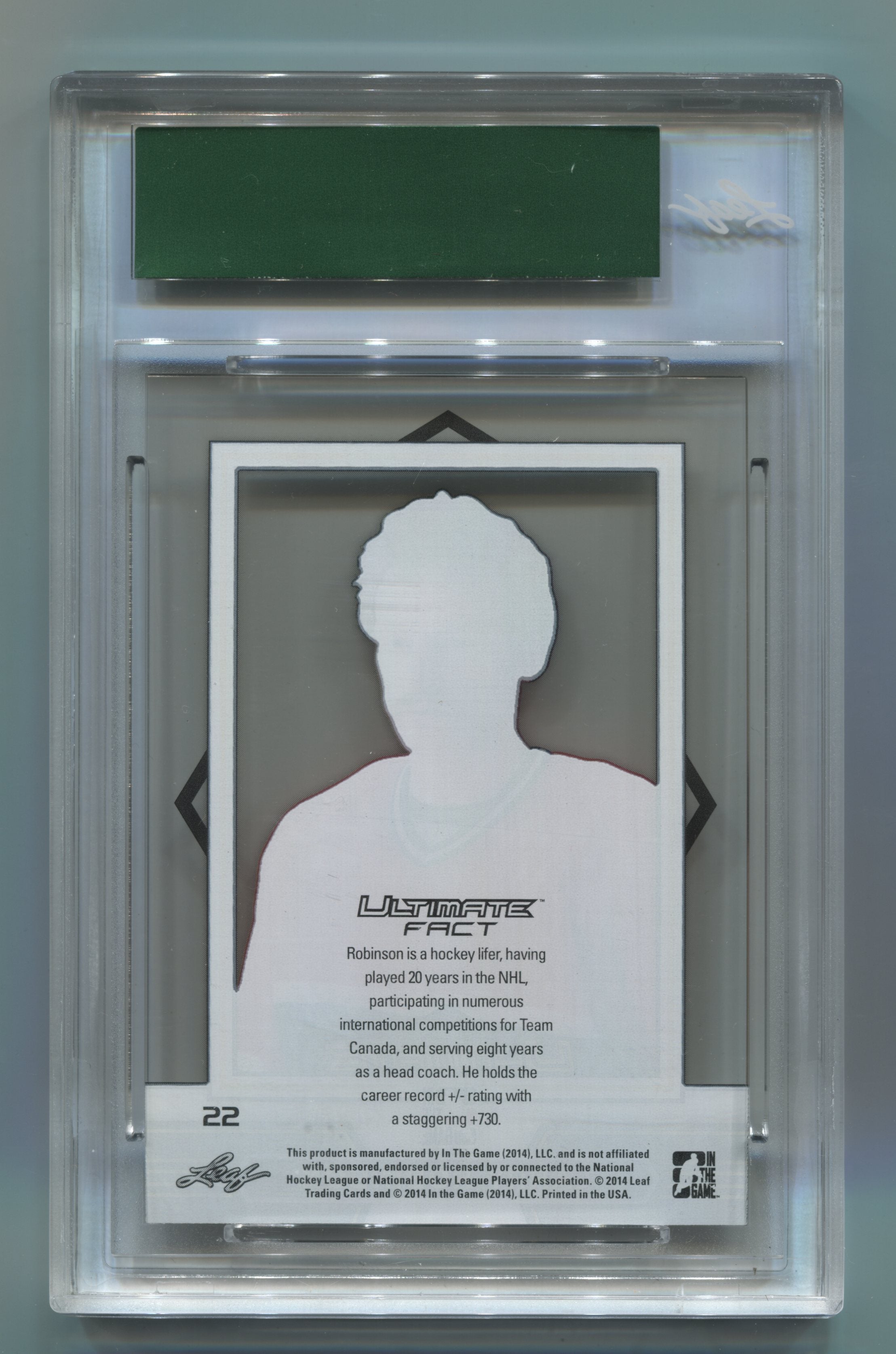 2014-15 ITG Ultimate Memorabilia 14th Edition Ultimate Base Card Gold #22 Larry Robinson  #7/50 | Eastridge Sports Cards