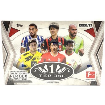 2020-21 Topps Tier One Bundesliga Hobby Box | Eastridge Sports Cards