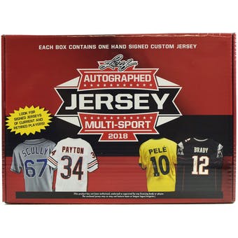 2018 Leaf Autographed Mystery Jersey Multi-Sport Hobby Box | Eastridge Sports Cards