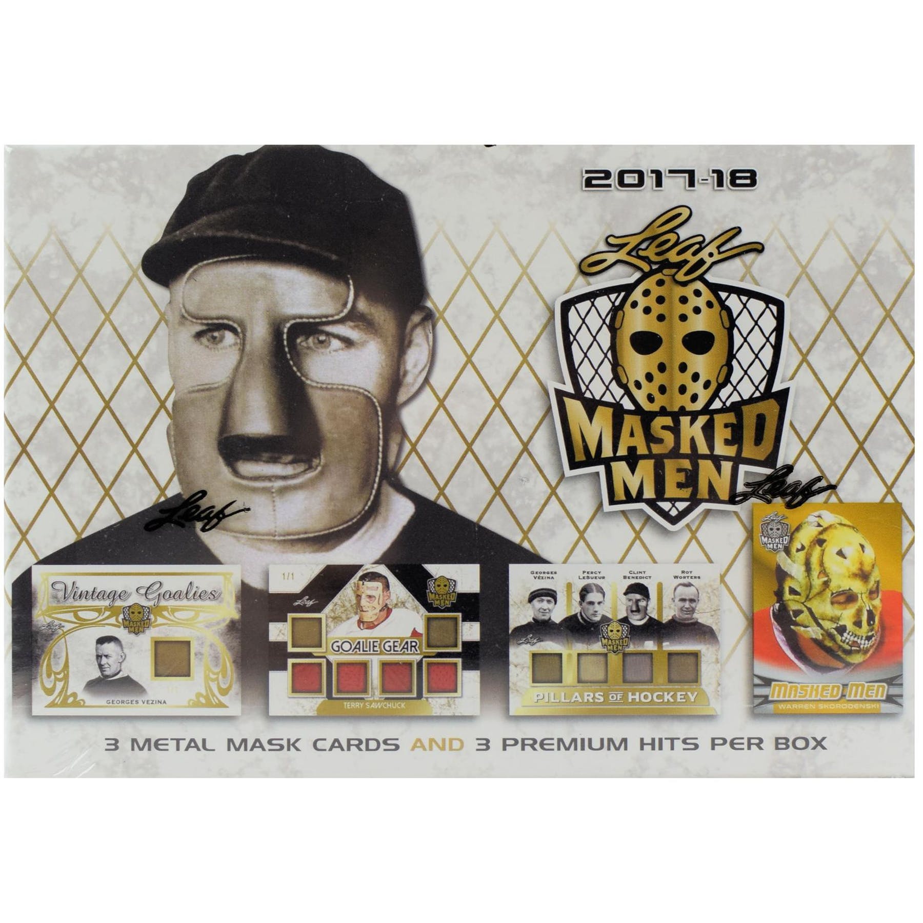 2017-18 Leaf Masked Men Hockey Hobby Box | Eastridge Sports Cards