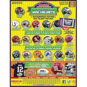 2023 Tristar Hidden Treasures Mystery Autographed Football Mini-Helmets
