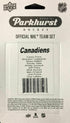 2020-21 Parkhurst Montreal Canadiens Team Set